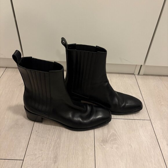 Aeyde Neil Leather Ankle Boots - Picture 6 of 8